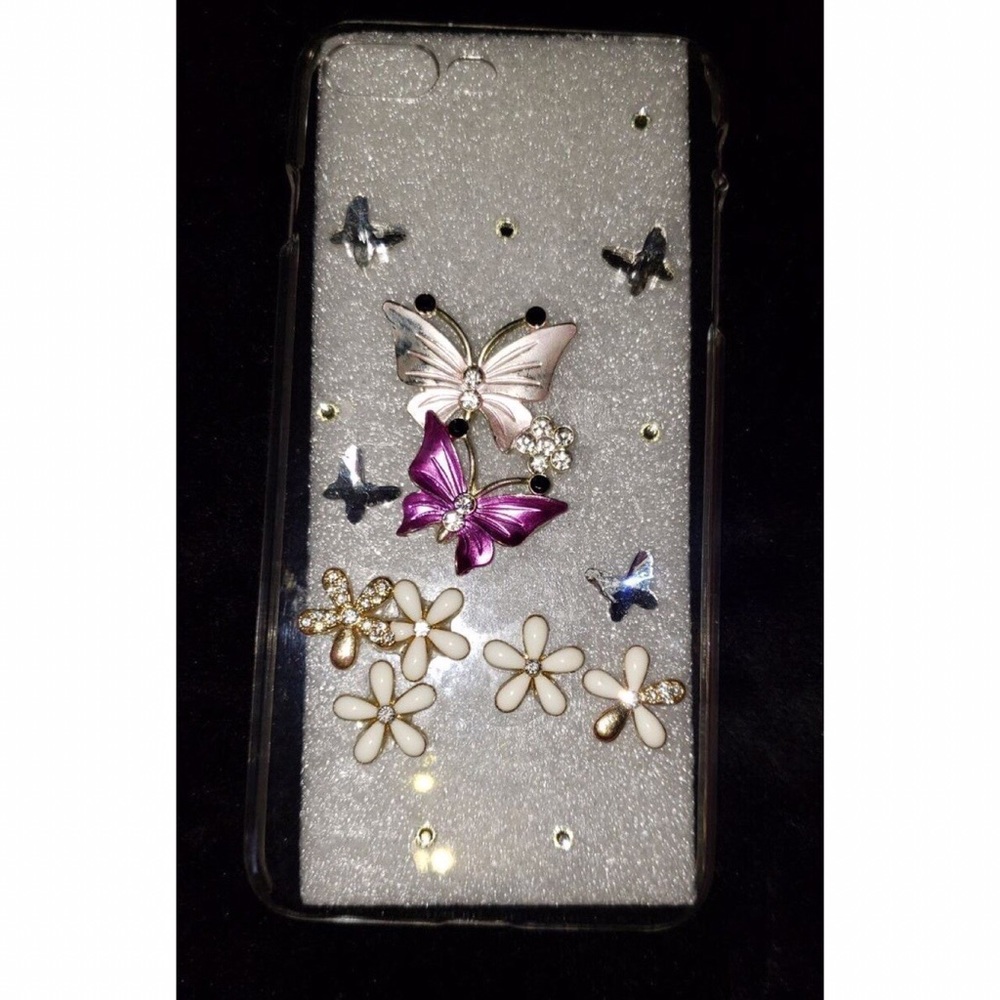 iPhone 6/7/8 Plus Case, butterfly & floral 🦋🌸